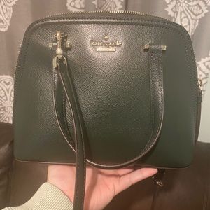 Kate Spade Hunter green dome crossbody
